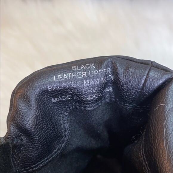 Steve Madden Black Leather Moto Raleigh Heeled Boo - Picture 4 of 7